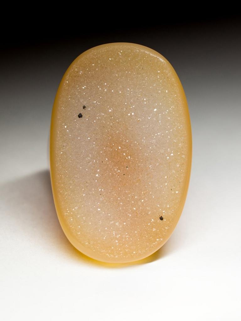 Artisan Large Solid Carnelian Ring Raw Crystals Bright Orange Quartz Gemstone For Sale