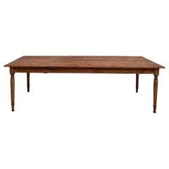 Large solid cherry farm table, 250 x 110 cm