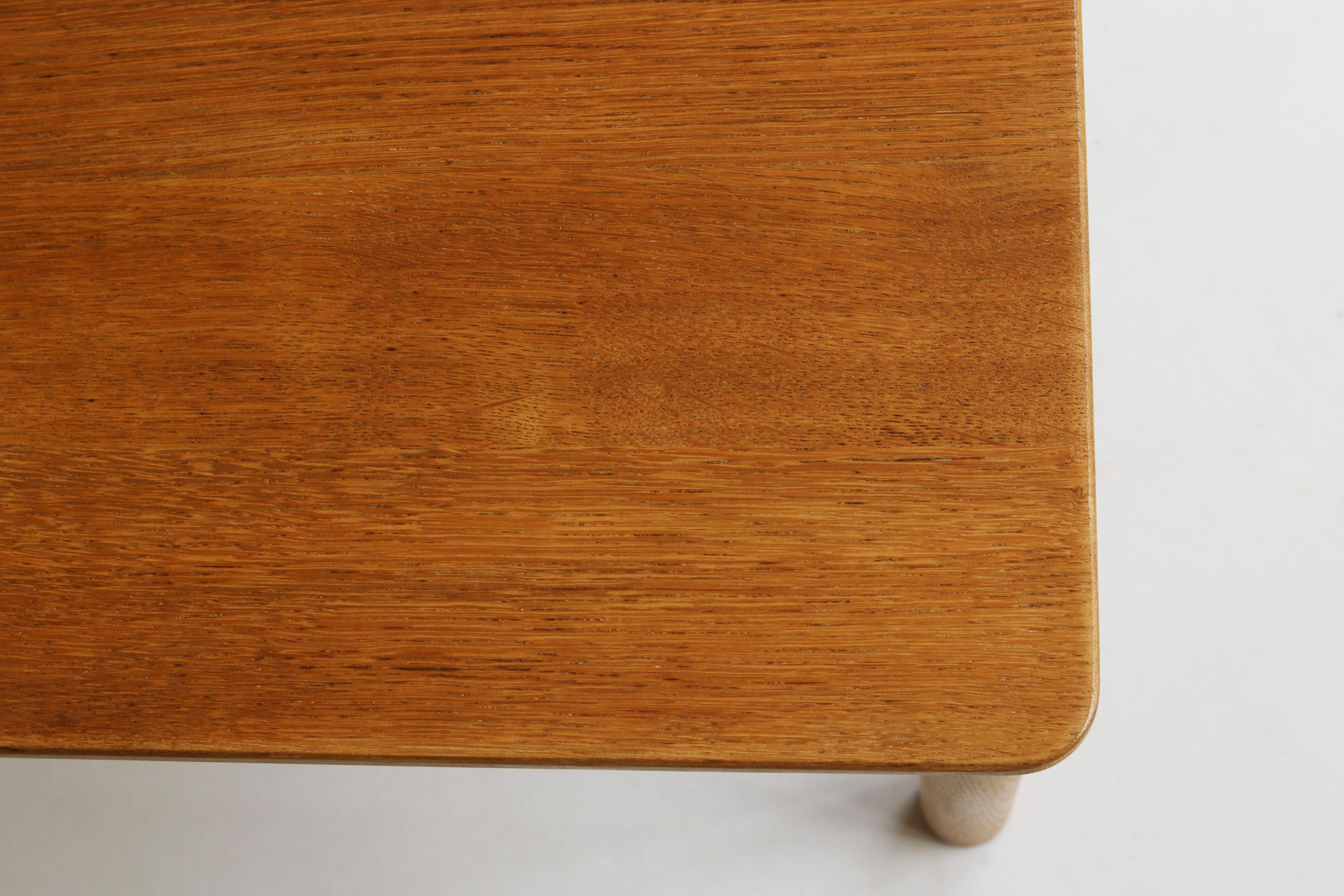 Mid-20th Century Large solid oak coffee table Model: 5351 by Borge Mogensen for Fredericia 1950 For Sale