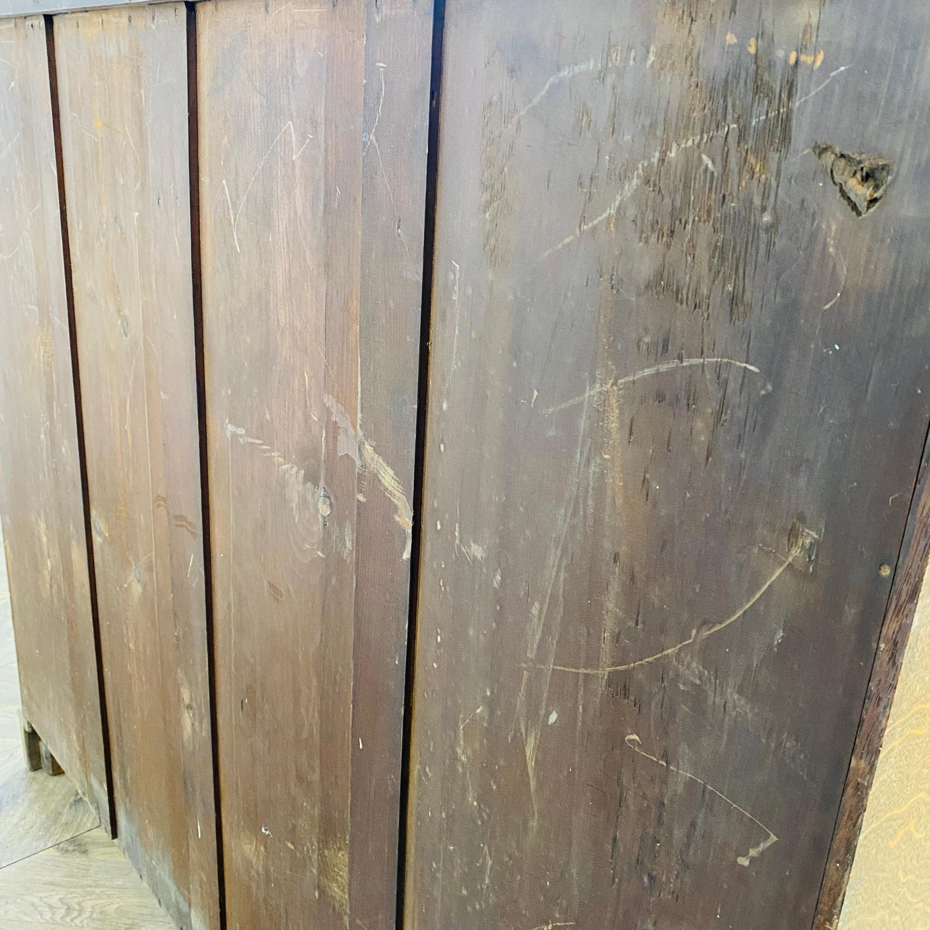 Large Solid Oak English Sideboard / Cabinet, 1920s 6