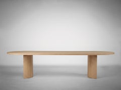 Large Solid Oak Wooden Dining Table, Light Oak, Natural, Aperta by Mokko