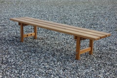 Large Solid Pine Bench by Danish Architect Bernt Petersen, Scandinavian, 1970s