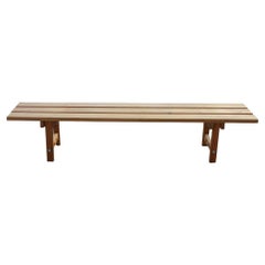 Large Solid Pine Bench by Danish Architects Friss & Moltke