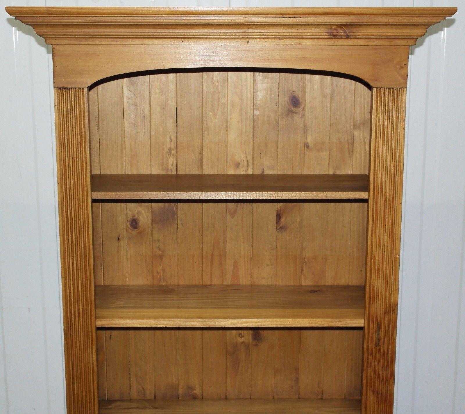 Modern Large Solid Pine Farmhouse Country Bookcase Lovely Natural Wood Finish and Feel