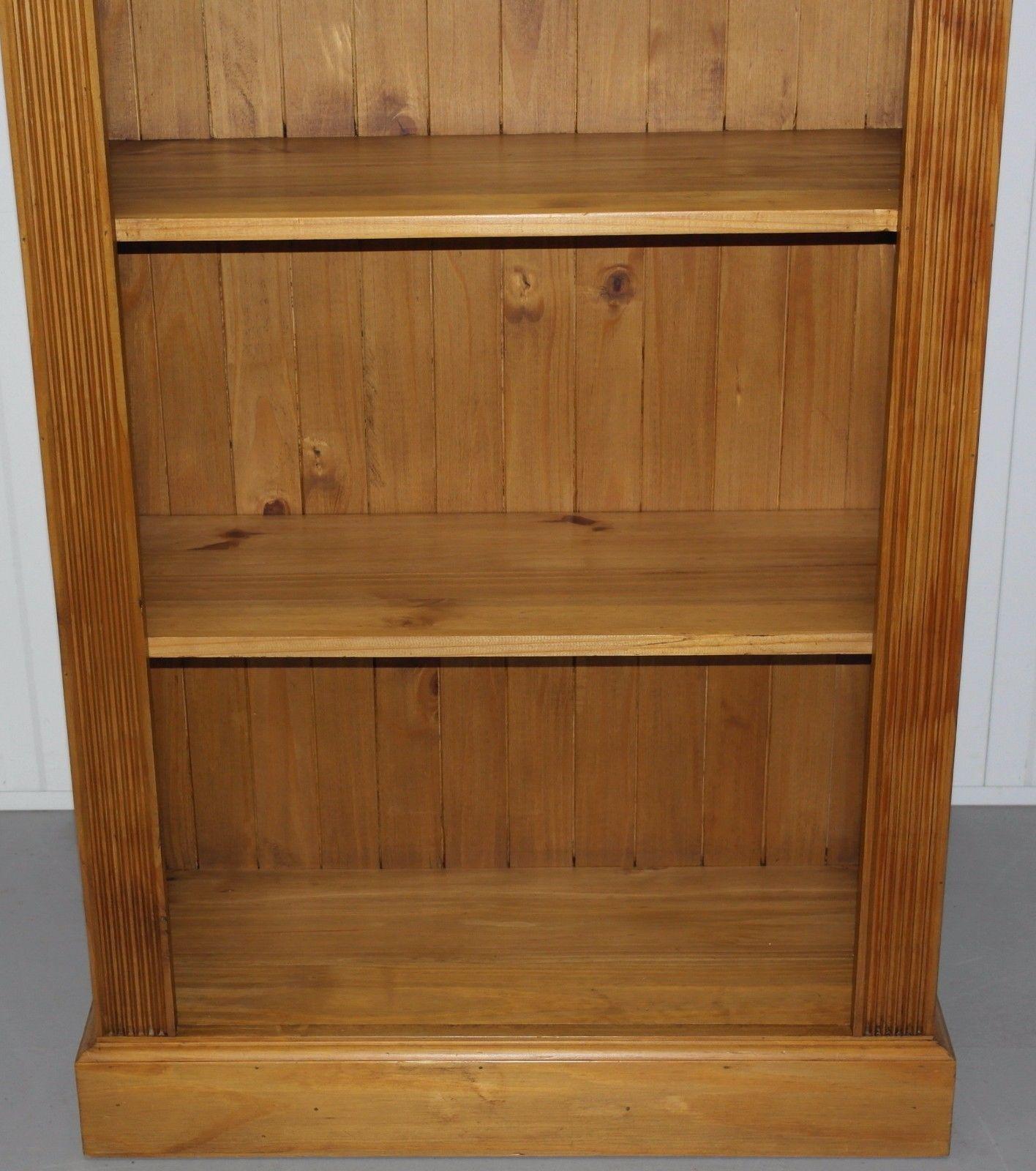 Hand-Crafted Large Solid Pine Farmhouse Country Bookcase Lovely Natural Wood Finish and Feel