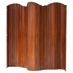 Large solid pine room divider by S.N.S.A. , France 1950s.