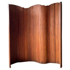 Large Solid Pine Room Divider by S.N.S.A., France, 1950s