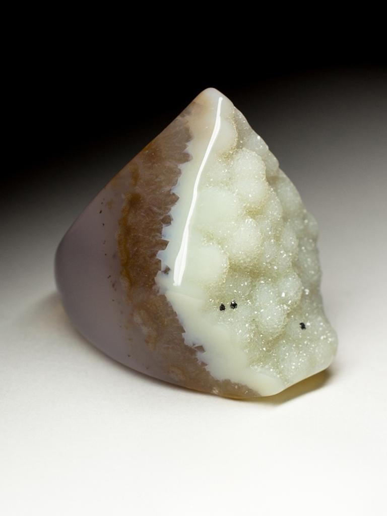 Large Solid Quartz Ring Raw Uncut Stone Unisex healing jewelry For Sale 8