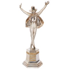 Large Solid Silver Figure Statue of Michael Jackson "King of Pop" by Dhand
