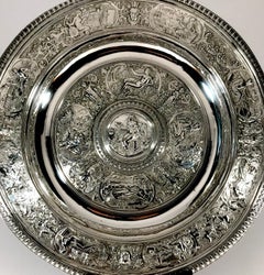 Large Solid Silver Sterling Venus Rosewater Dish 1872 Wimbledon Tennis