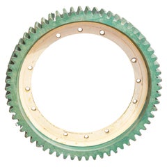 Antique Large Solid Steel Factory or Tractor Gear c.1940