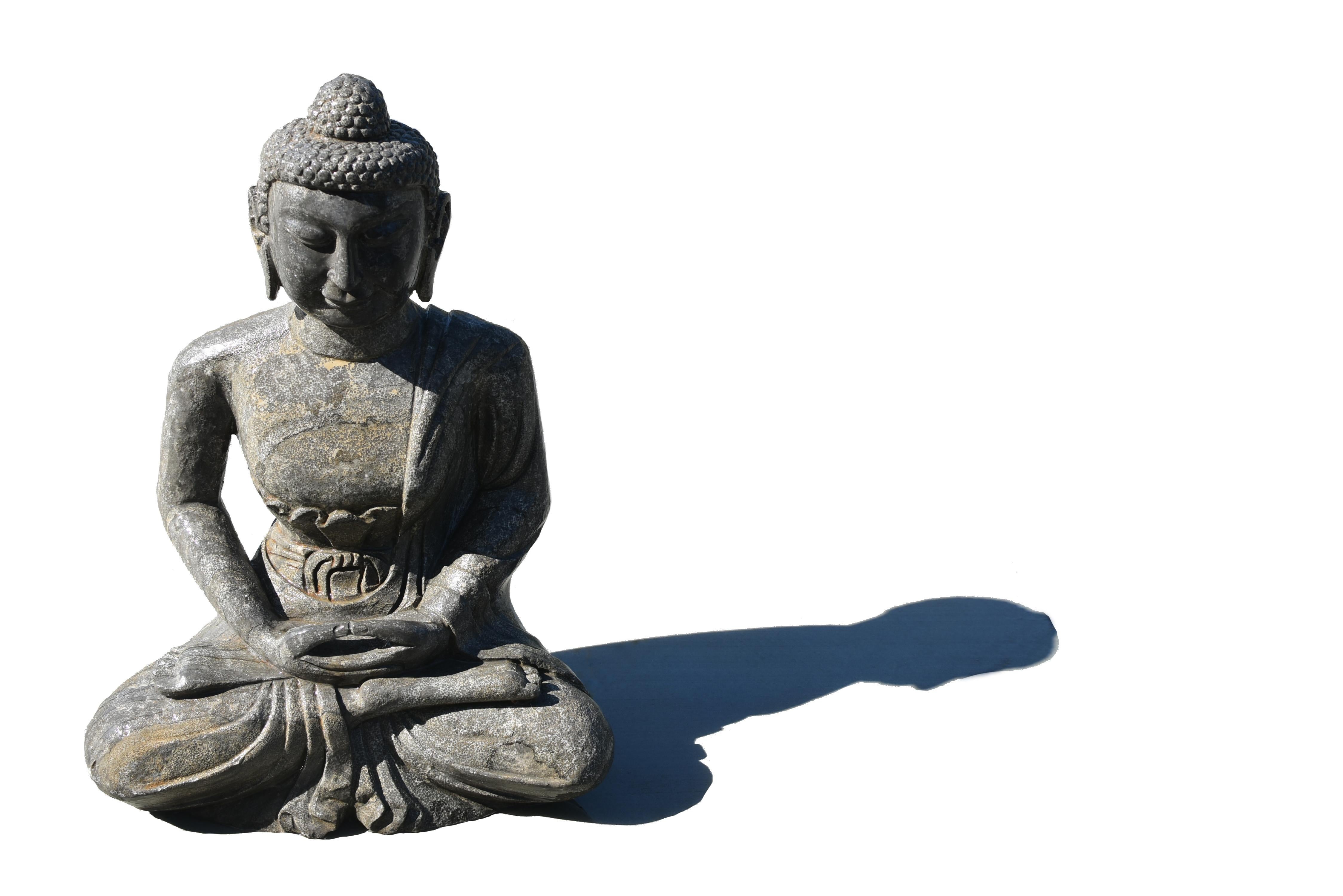 Large Solid Stone Sitting Buddha For Sale 12