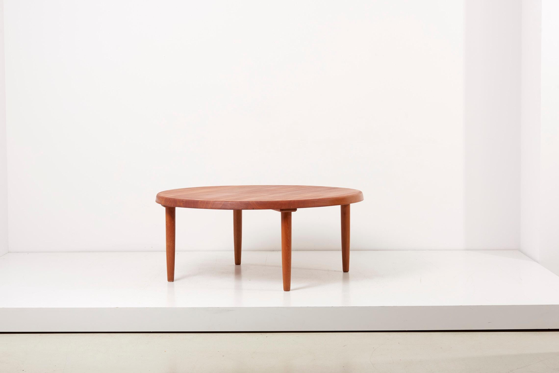 Solid teak coffee table, 1960s, Denmark.
 