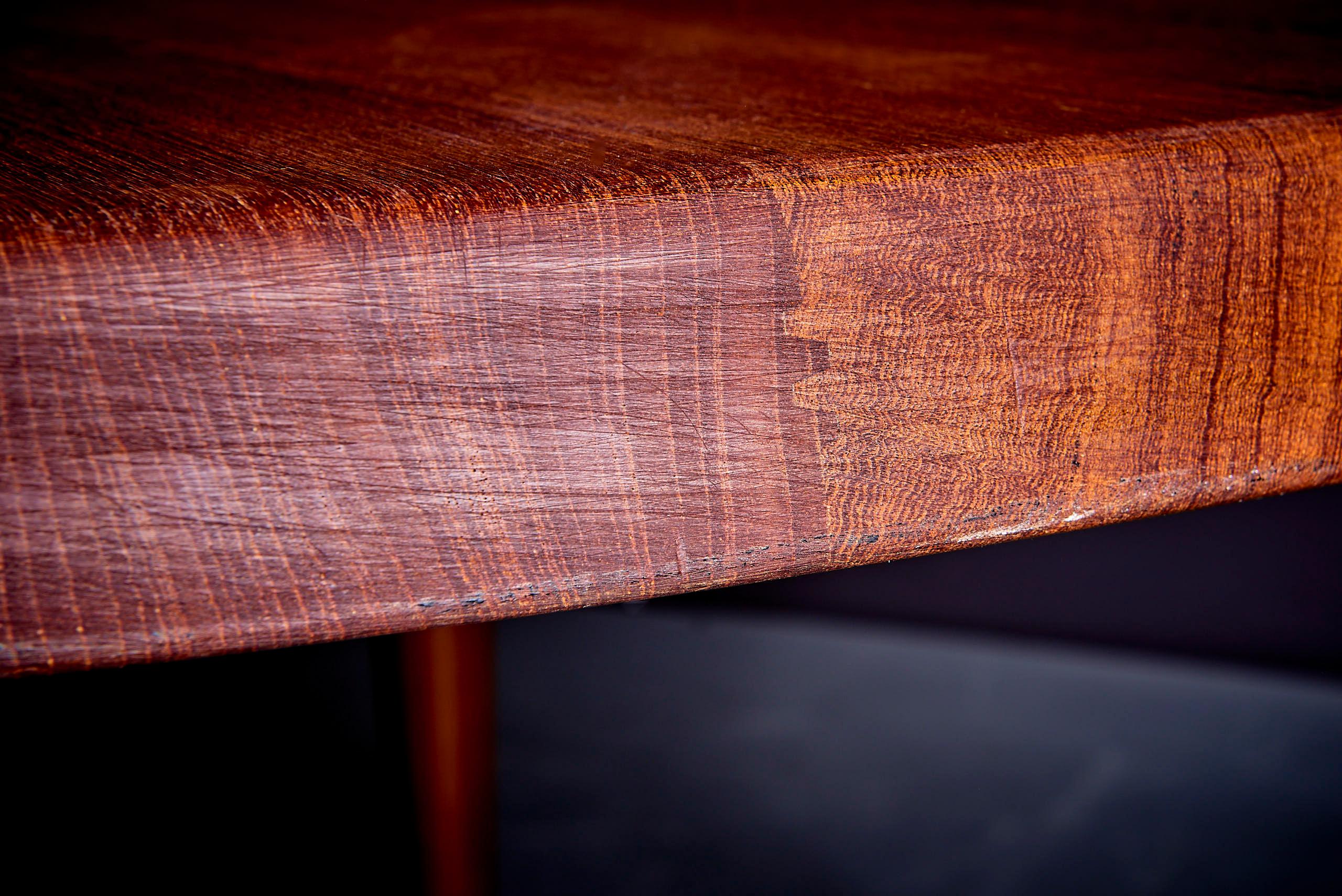 Large Solid Teak Coffee Table, 1960s Denmark For Sale 1