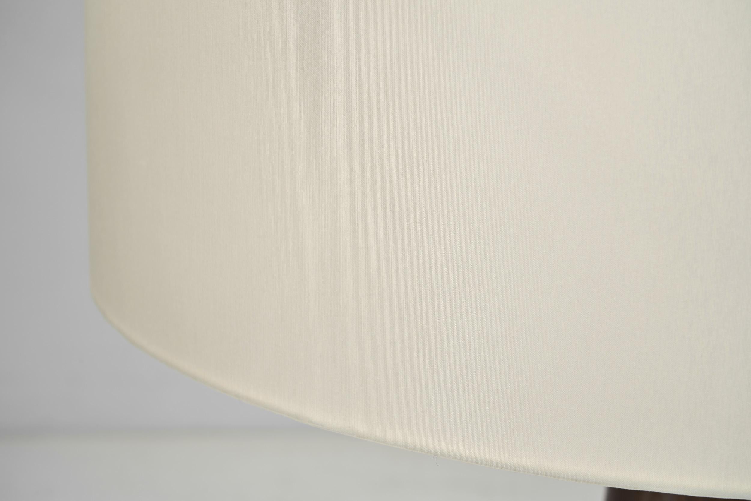 Large Solid Walnut Table Lamp, France 1970s For Sale 7