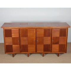 Large solid wood sideboard, a modernist piece from the 1950s