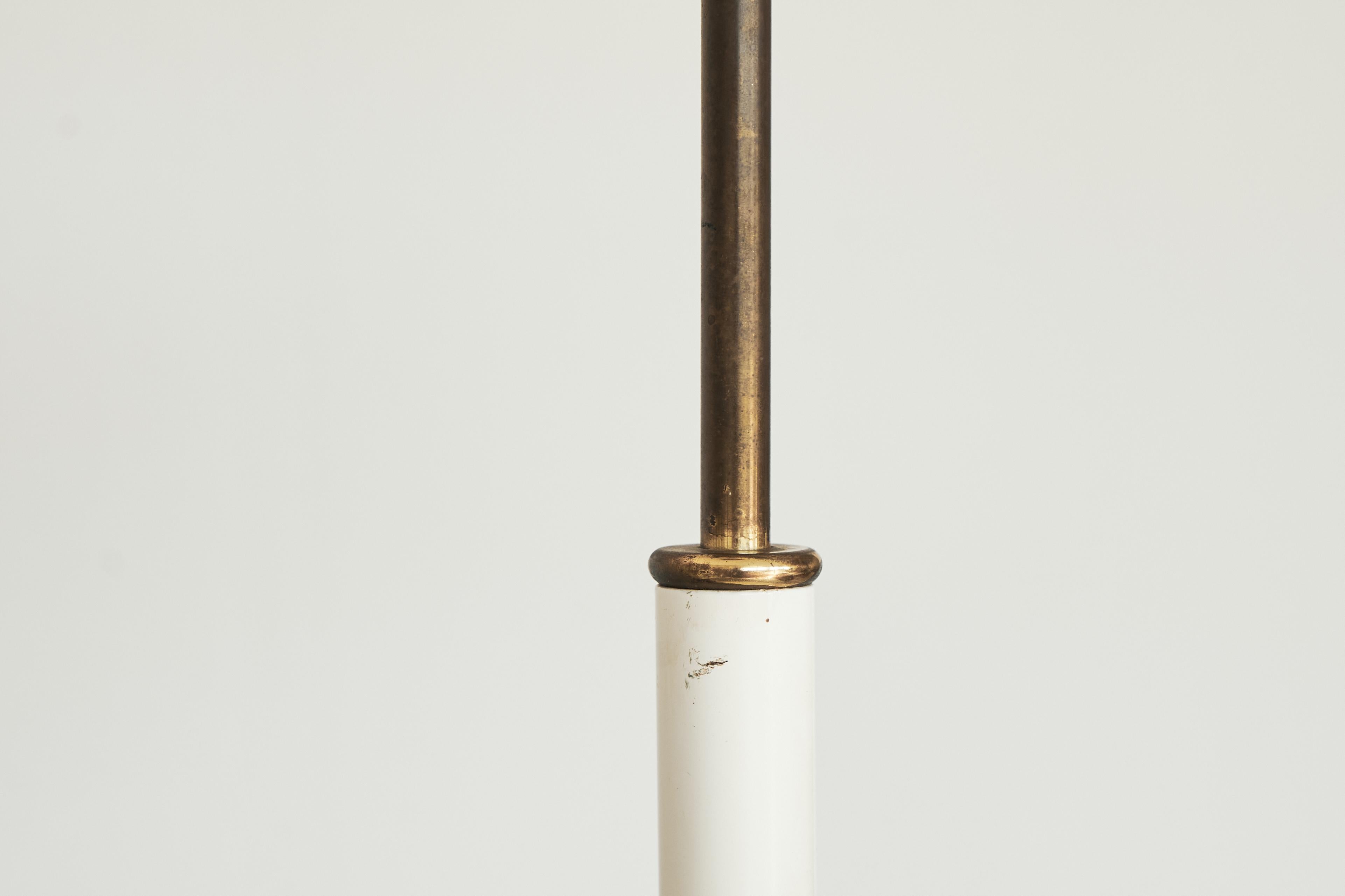 Large 'Solist' Table Lamp in Metal, Brass and Opaline Glass for IKEA 1990 2
