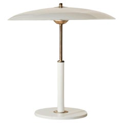 Large 'Solist' Table Lamp in Metal, Brass and Opaline Glass for IKEA 1990