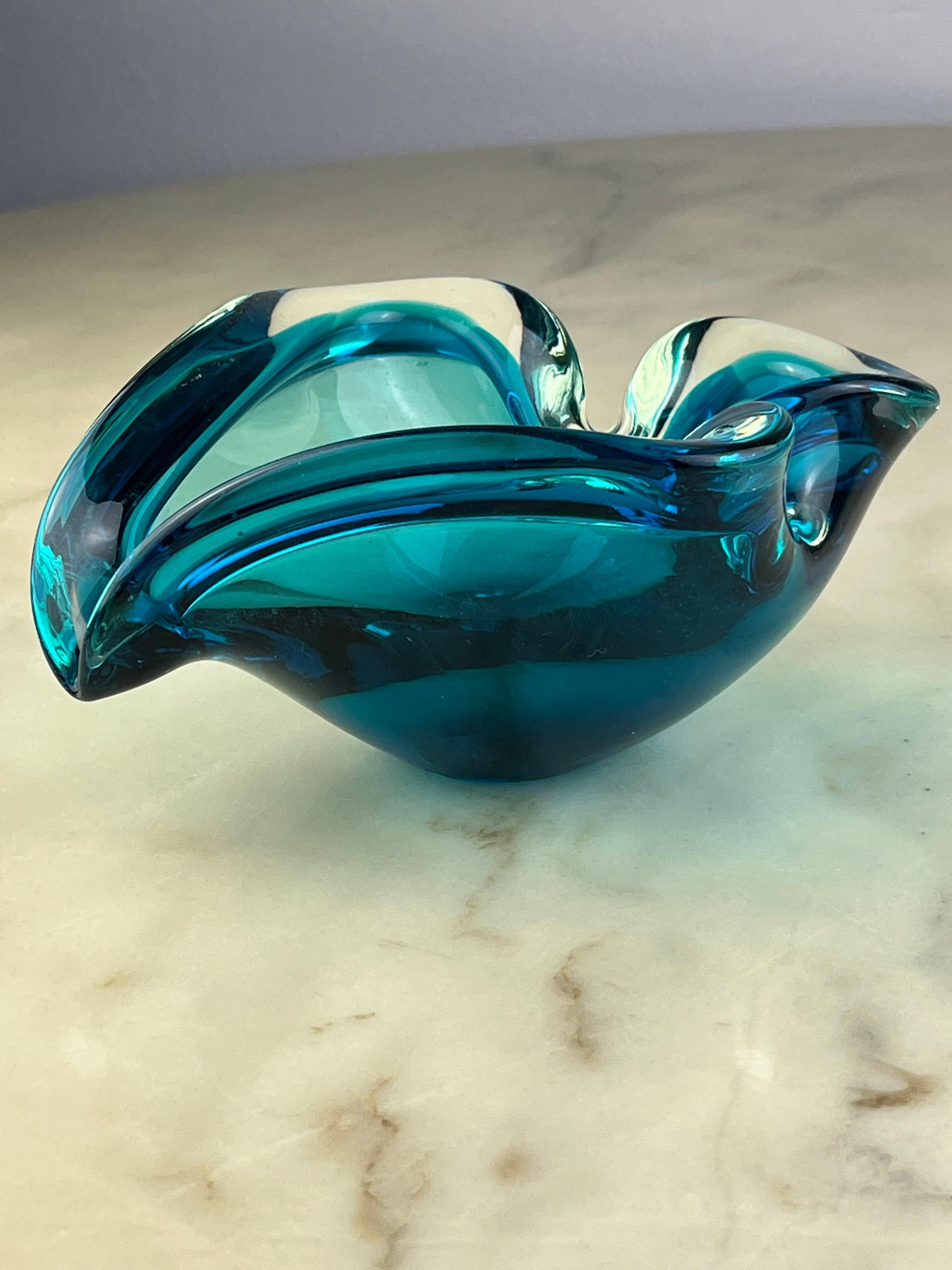 Other Large Sommerso Murano Glass Ashtray/Valet tray, Italy, 1960s  For Sale