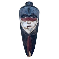 Grand masque SONGYE en Noble Wood and Wood circa 1900