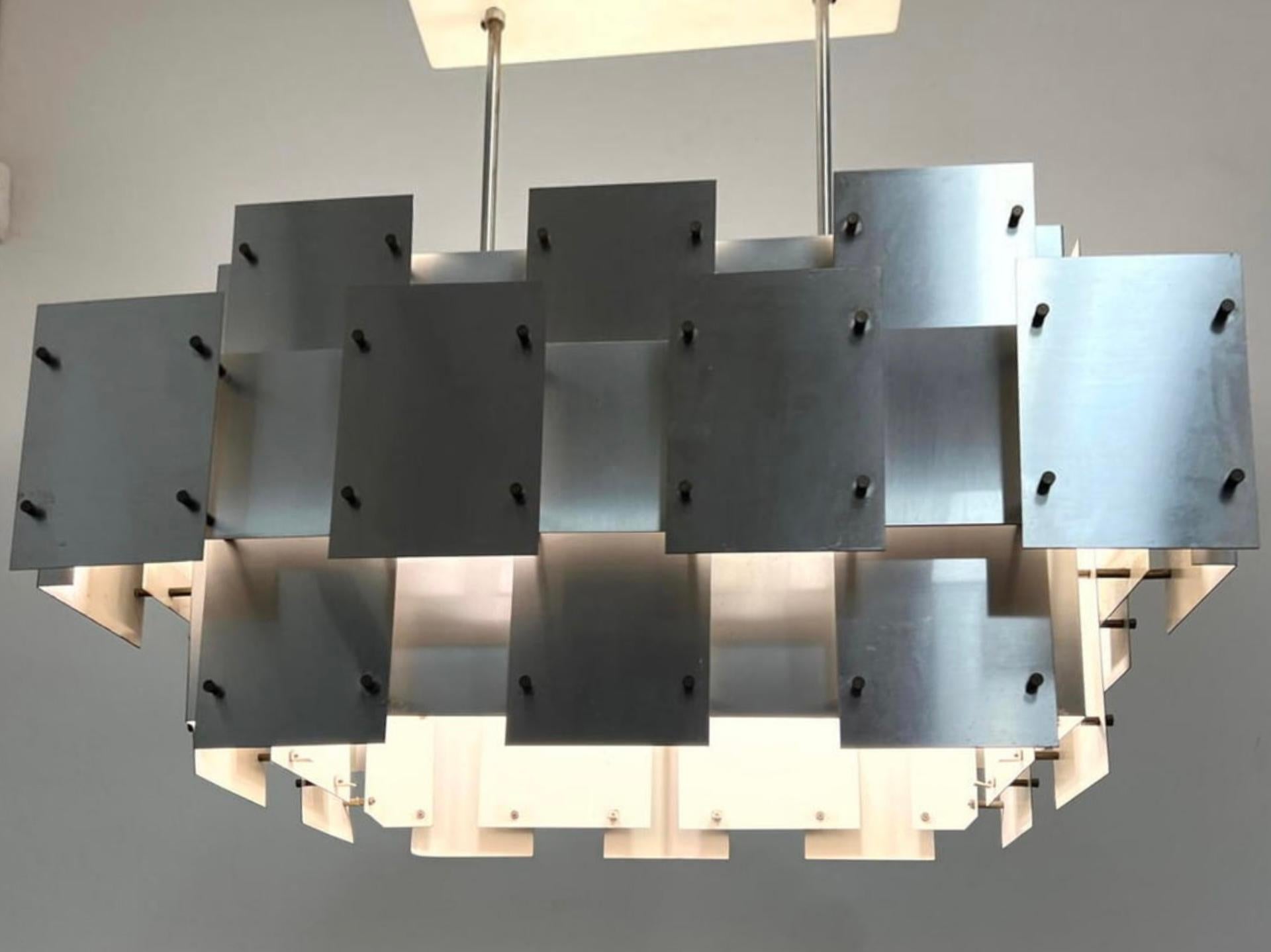 Grande lampadario Sonneman Brutalist Cityscape in vendita 6