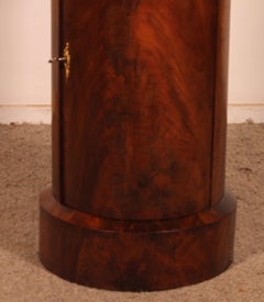 Large Sonno Bedside Table In Flamed Mahogany From The Empire Period Early 19 Cen