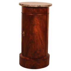 Large Sonno Bedside Table In Flamed Mahogany From The Empire Period Early 19 Cen