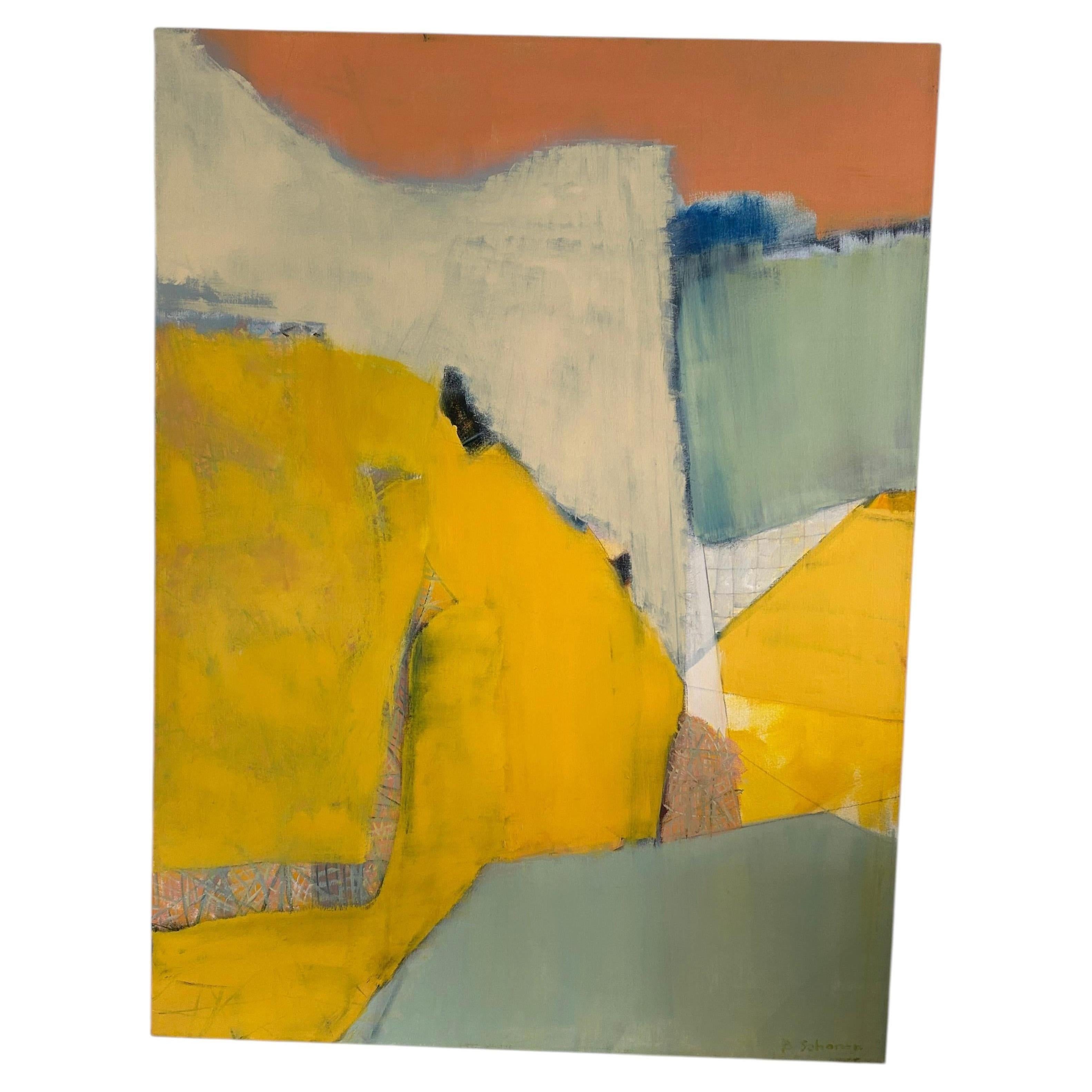 Large Sophisticated Abstract Painting in Gorgeous Colors