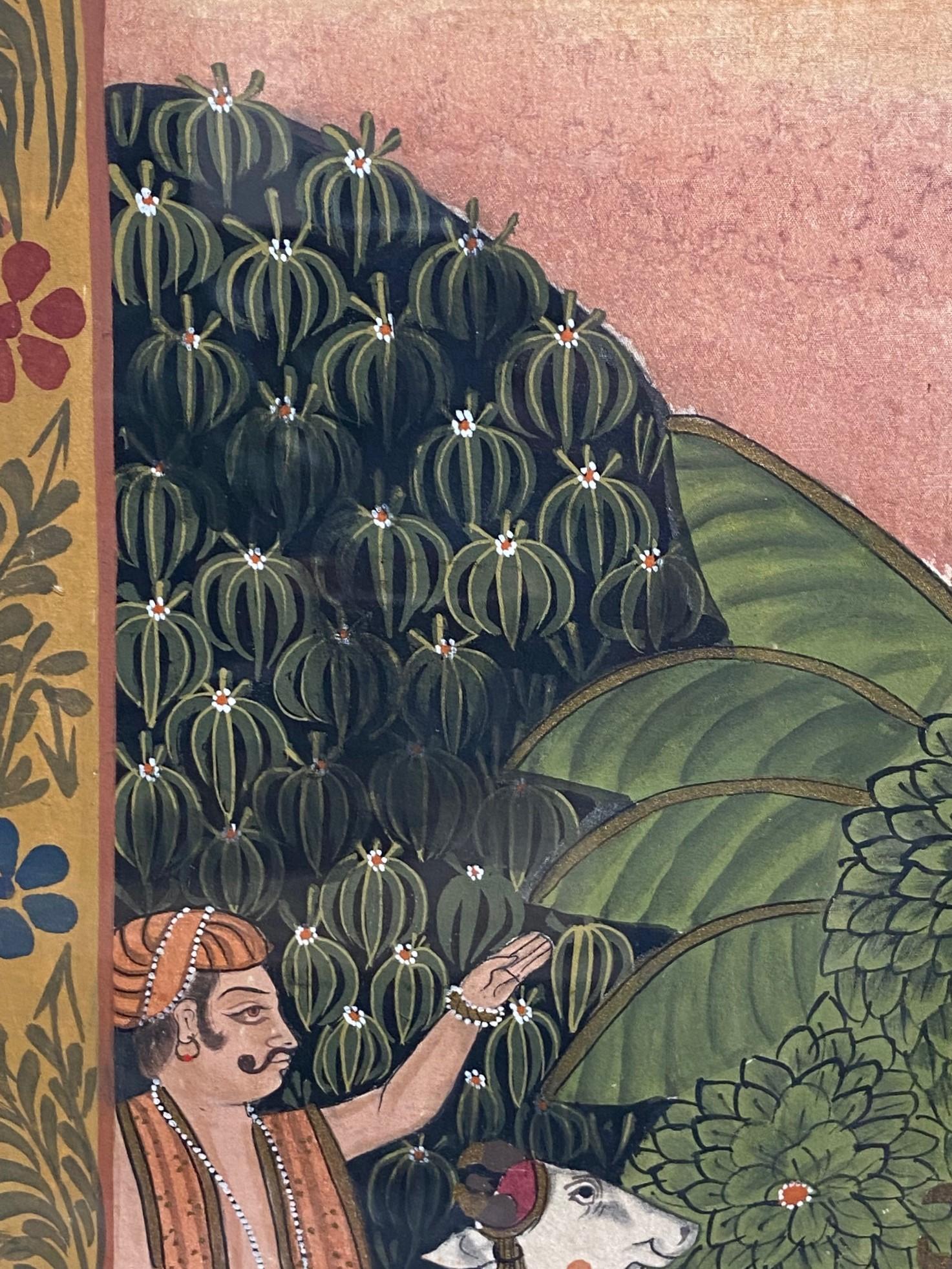 Large South Indian India Asian Hindu Lord Krishna Original Pichwai Painting 5