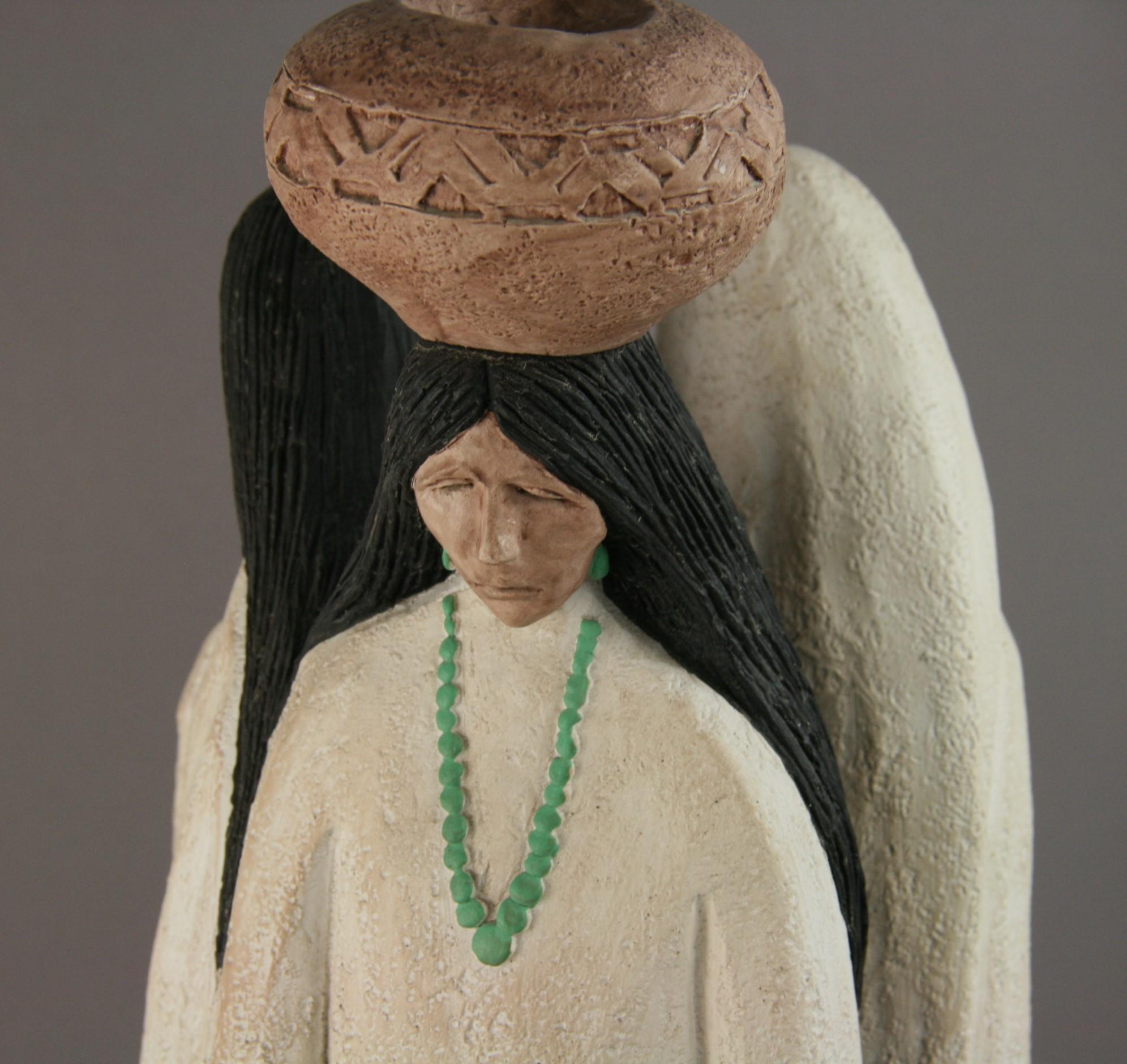 Large South West Pueblo Women Sculpture by Austin Productions, 1989 7