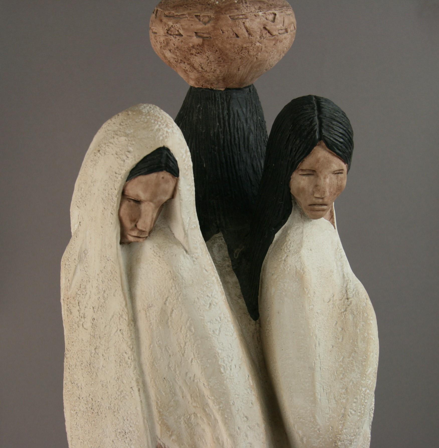 Large South West Pueblo Women Sculpture by Austin Productions, 1989 13