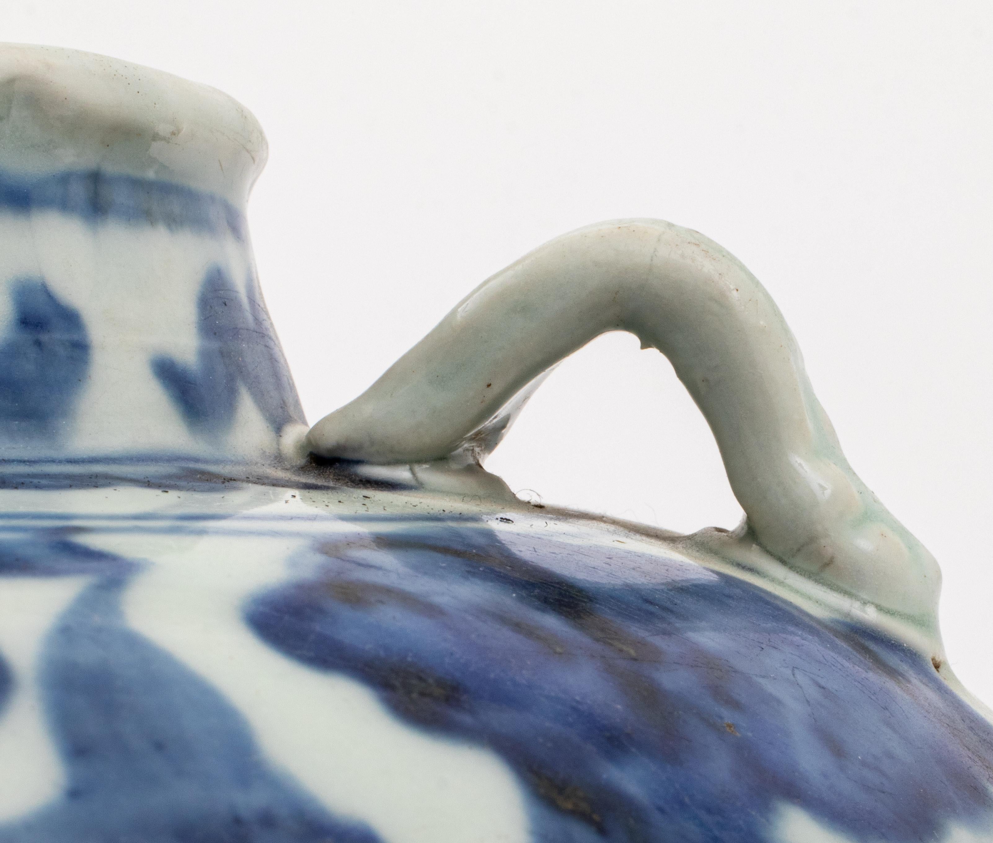 19th Century Large Southeast Asian Blue Glaze Meiping Ceramic Vase For Sale
