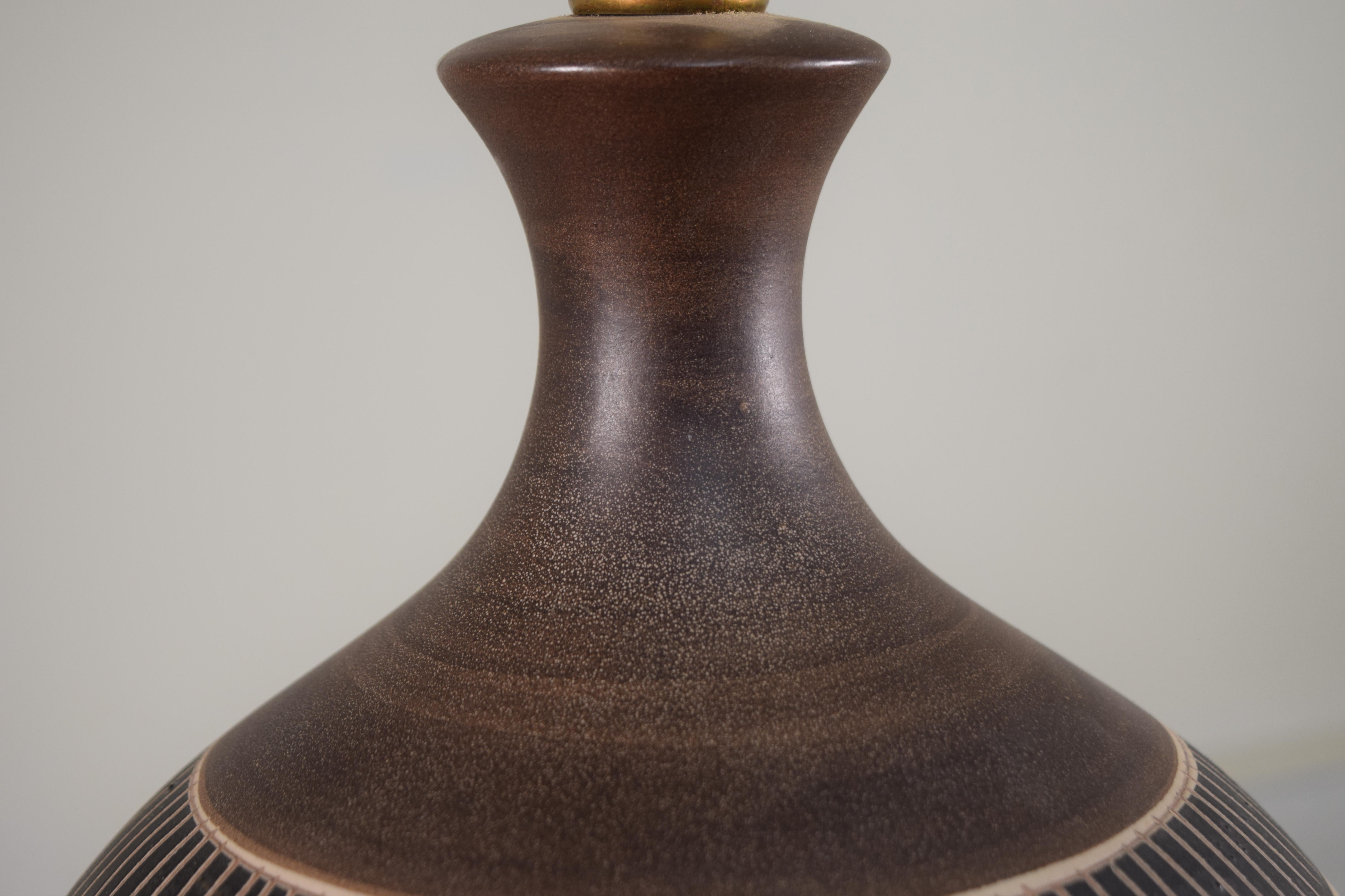 Late 20th Century Large Southwestern Table Lamp For Sale