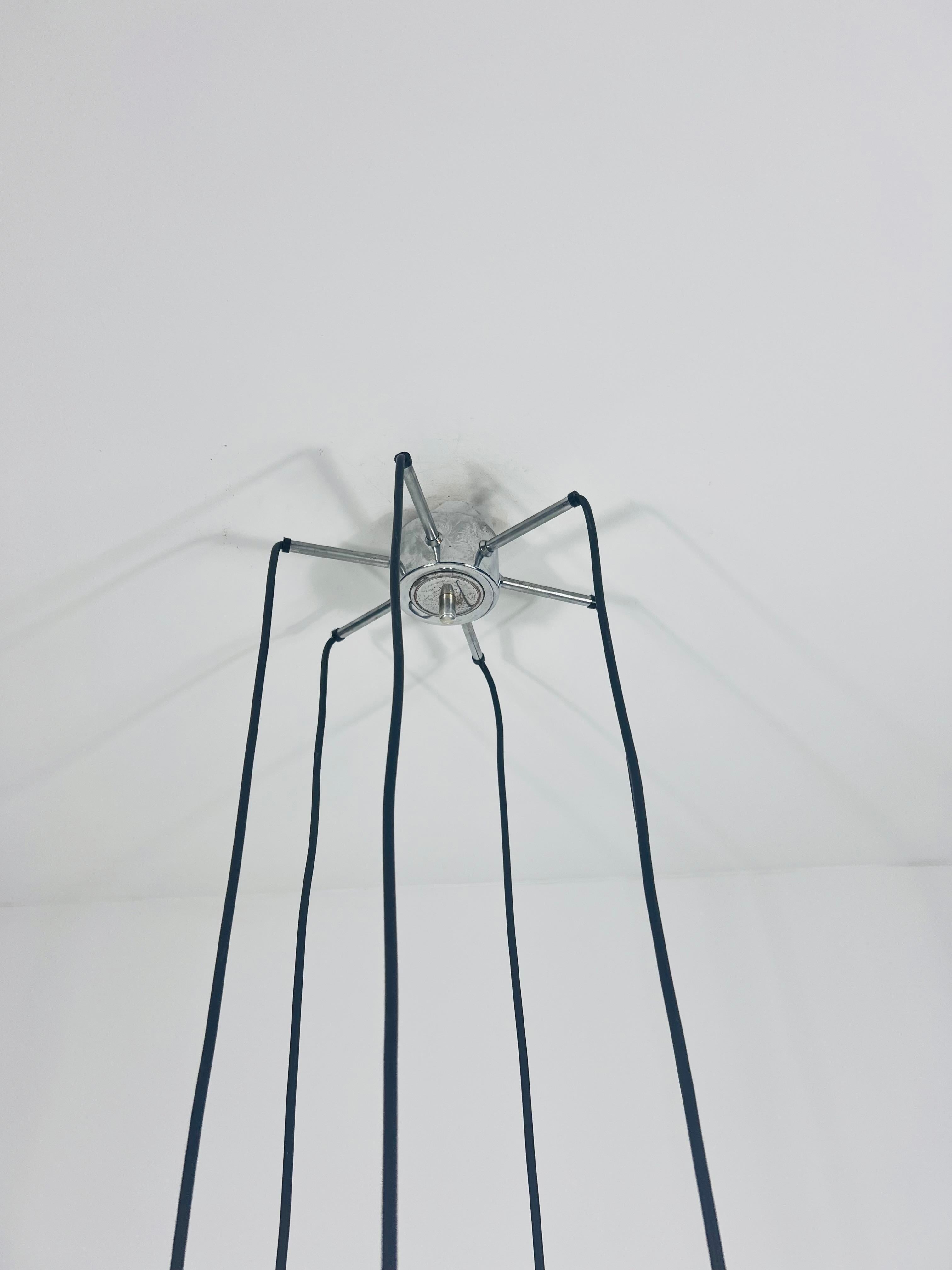 Large Space Age Chrome Cascade Pendant Lamp, Germany, 1970s For Sale 6