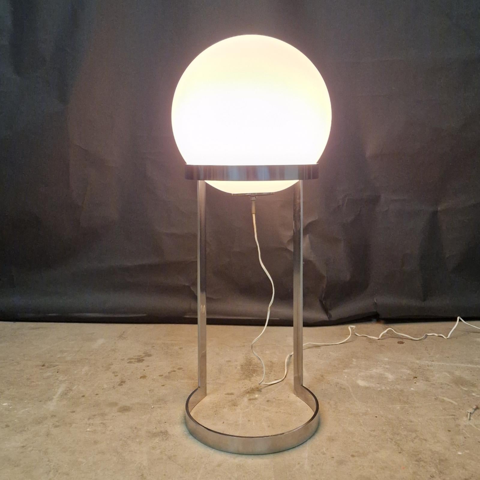 Large space age floor lamp by Glashutte Limburg, Germany 1960s For Sale 5