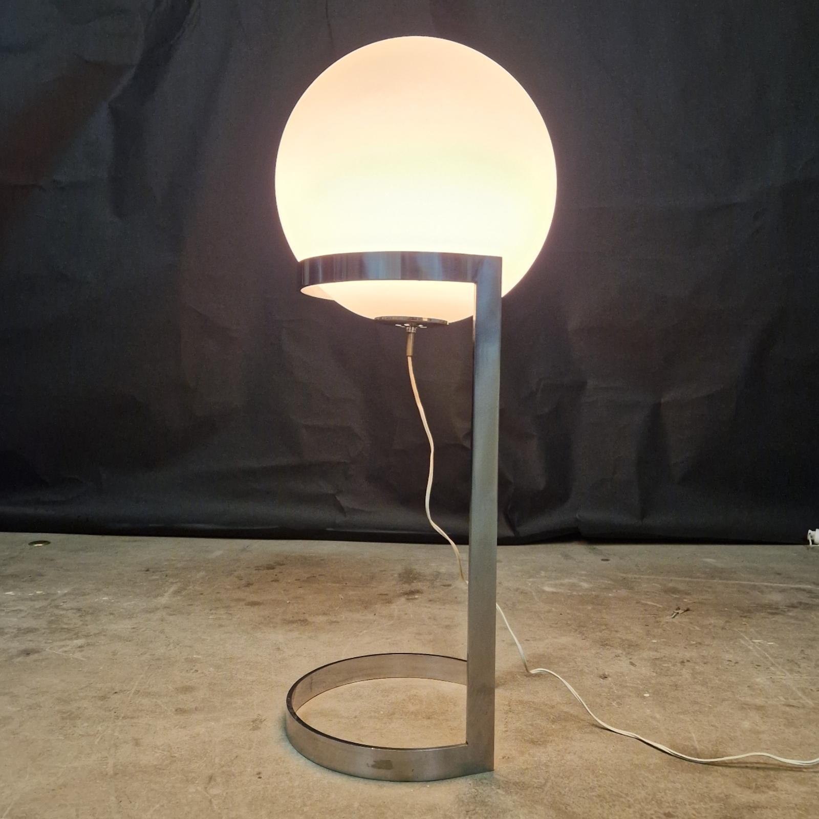 Large space age floor lamp by Glashutte Limburg, Germany 1960s For Sale 7