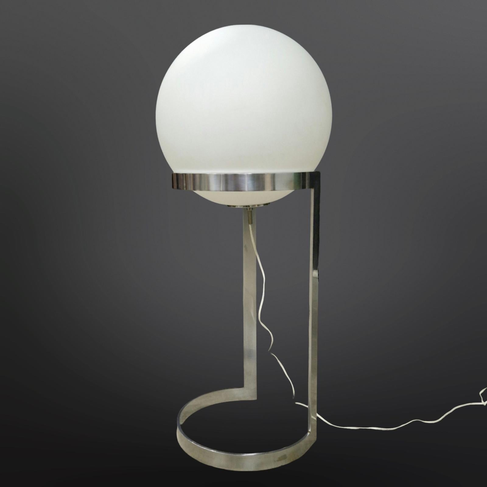 Large space age floor lamp by Glashutte Limburg, Germany 1960s For Sale 2