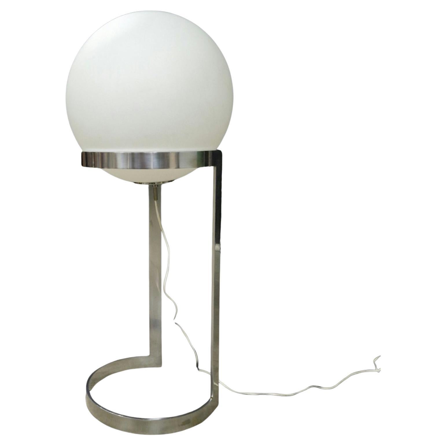 Large space age floor lamp by Glashutte Limburg, Germany 1960s For Sale