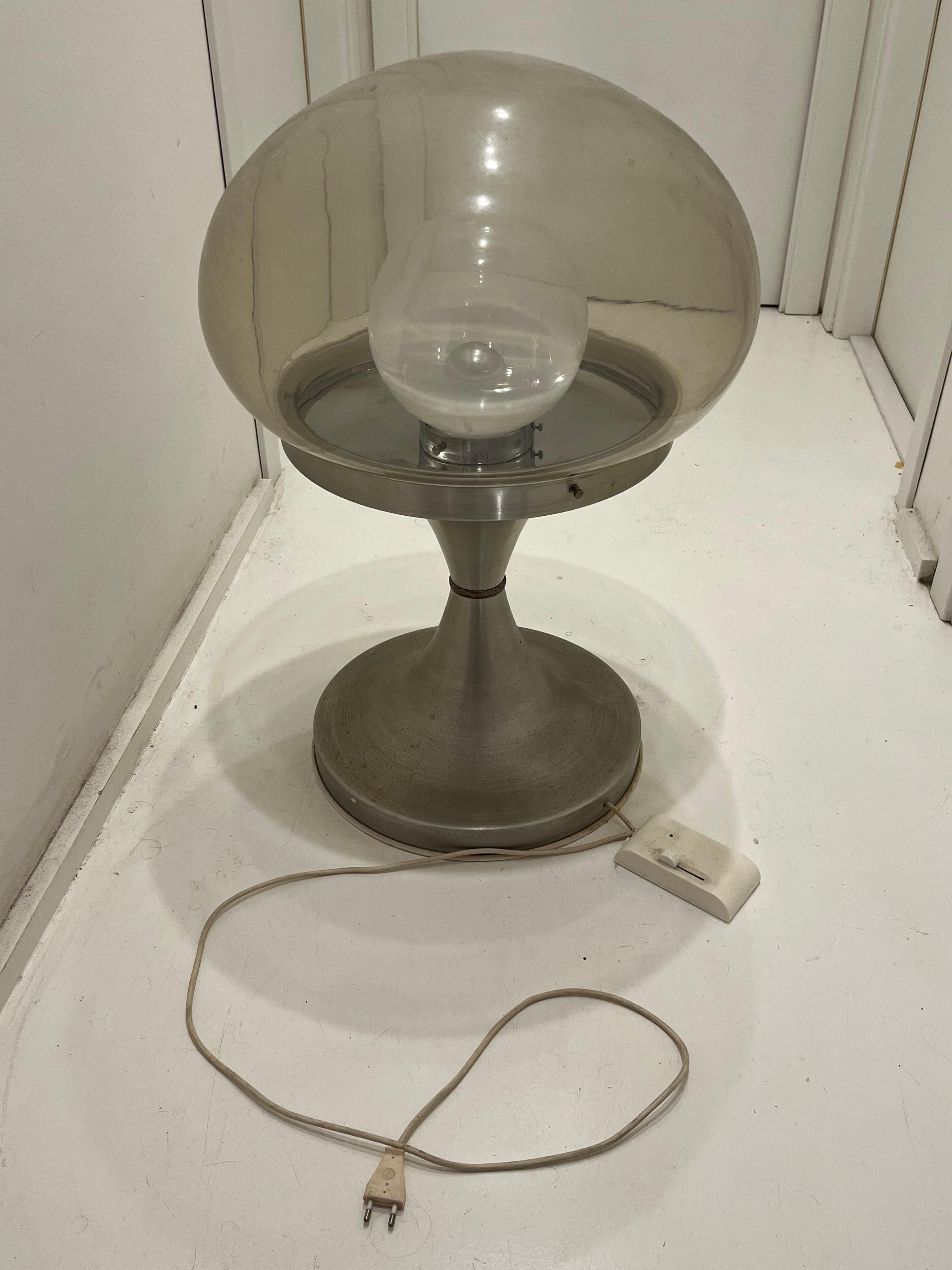 Große Space Age Stehleuchte Höhe 71 cm Mid-Century Murano Glas 1970er Jahre im Angebot 4