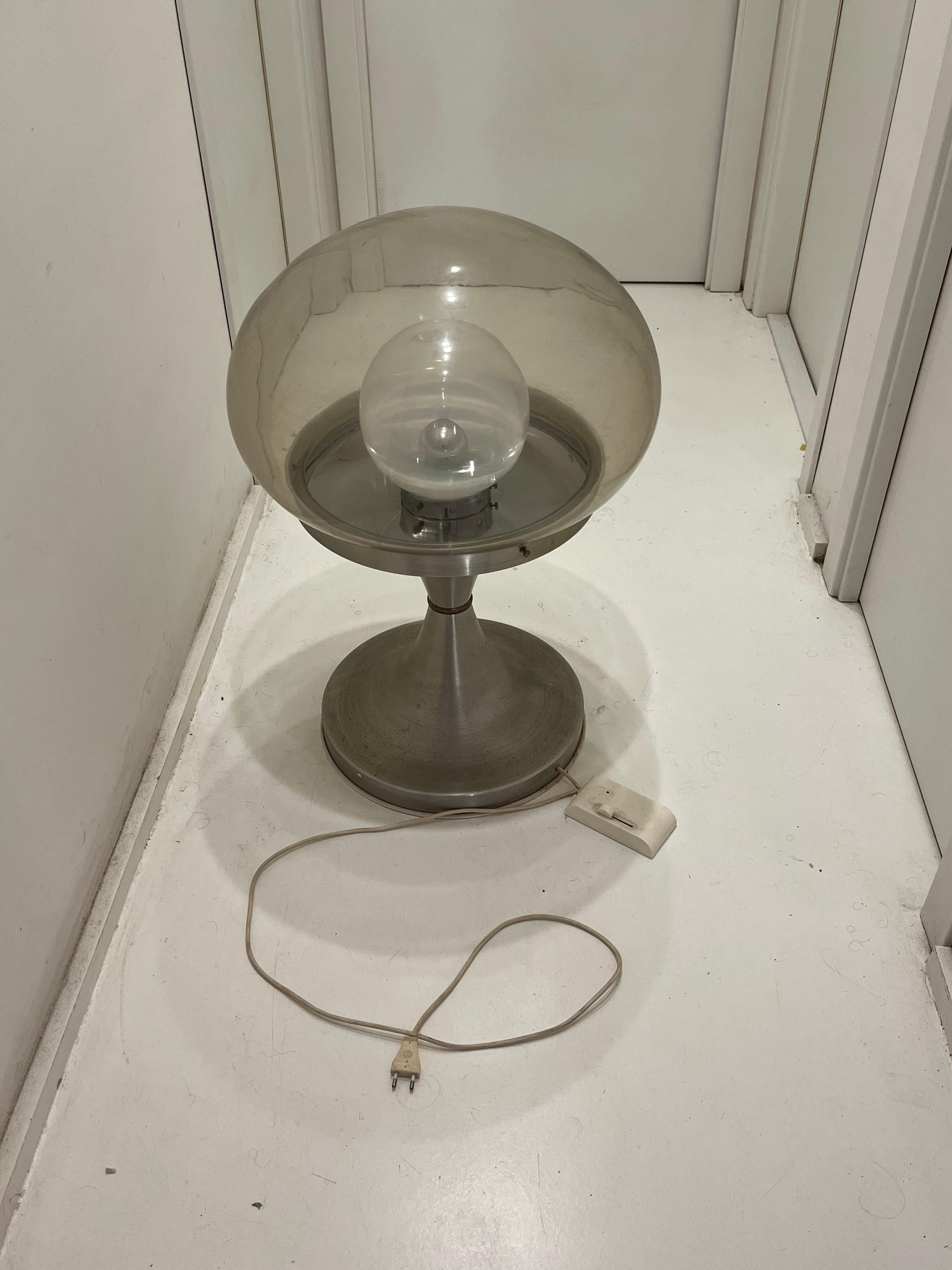 Große Space Age Stehleuchte Höhe 71 cm Mid-Century Murano Glas 1970er Jahre im Angebot 5