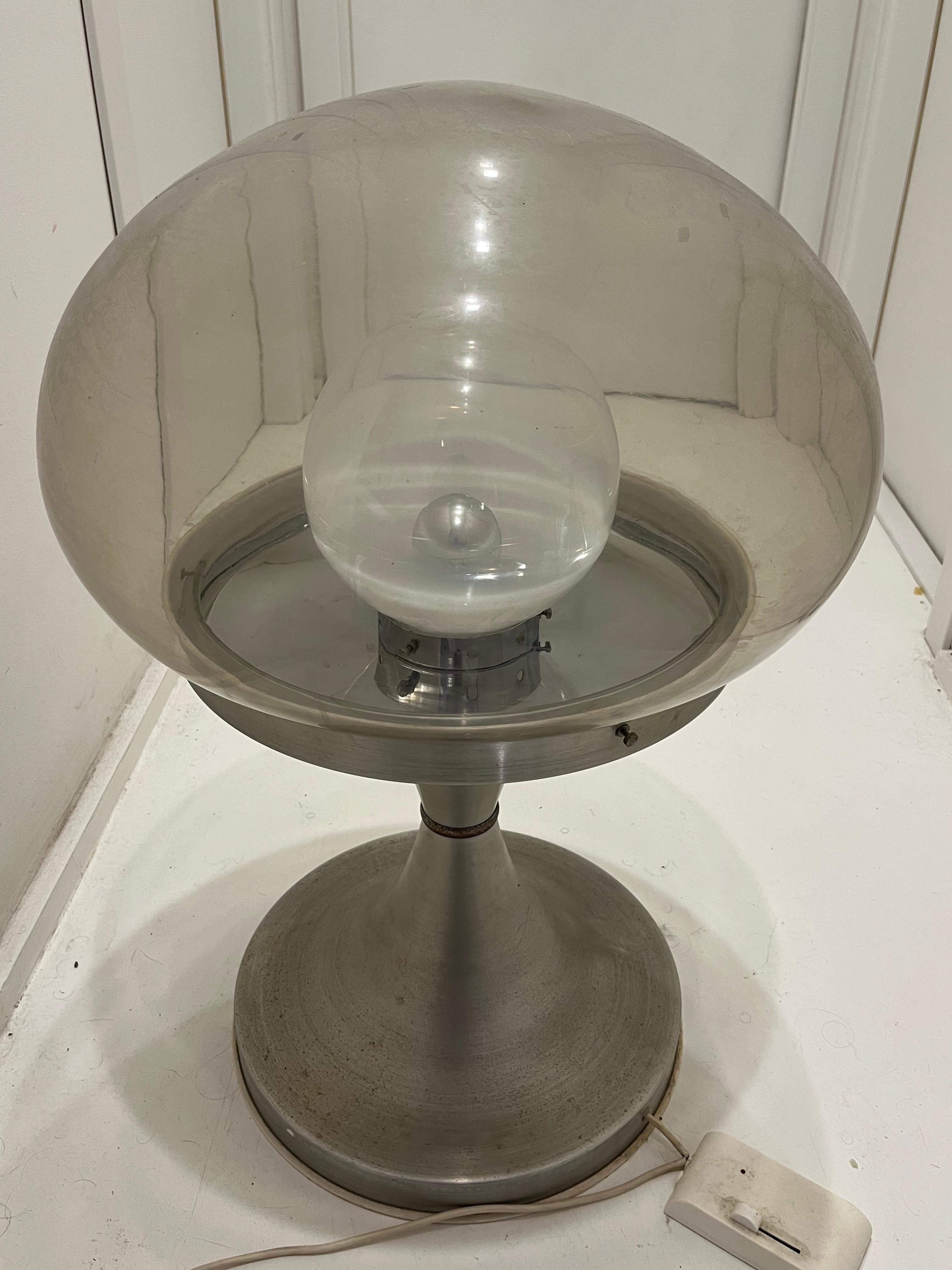 Große Space Age Stehleuchte Höhe 71 cm Mid-Century Murano Glas 1970er Jahre im Angebot 2