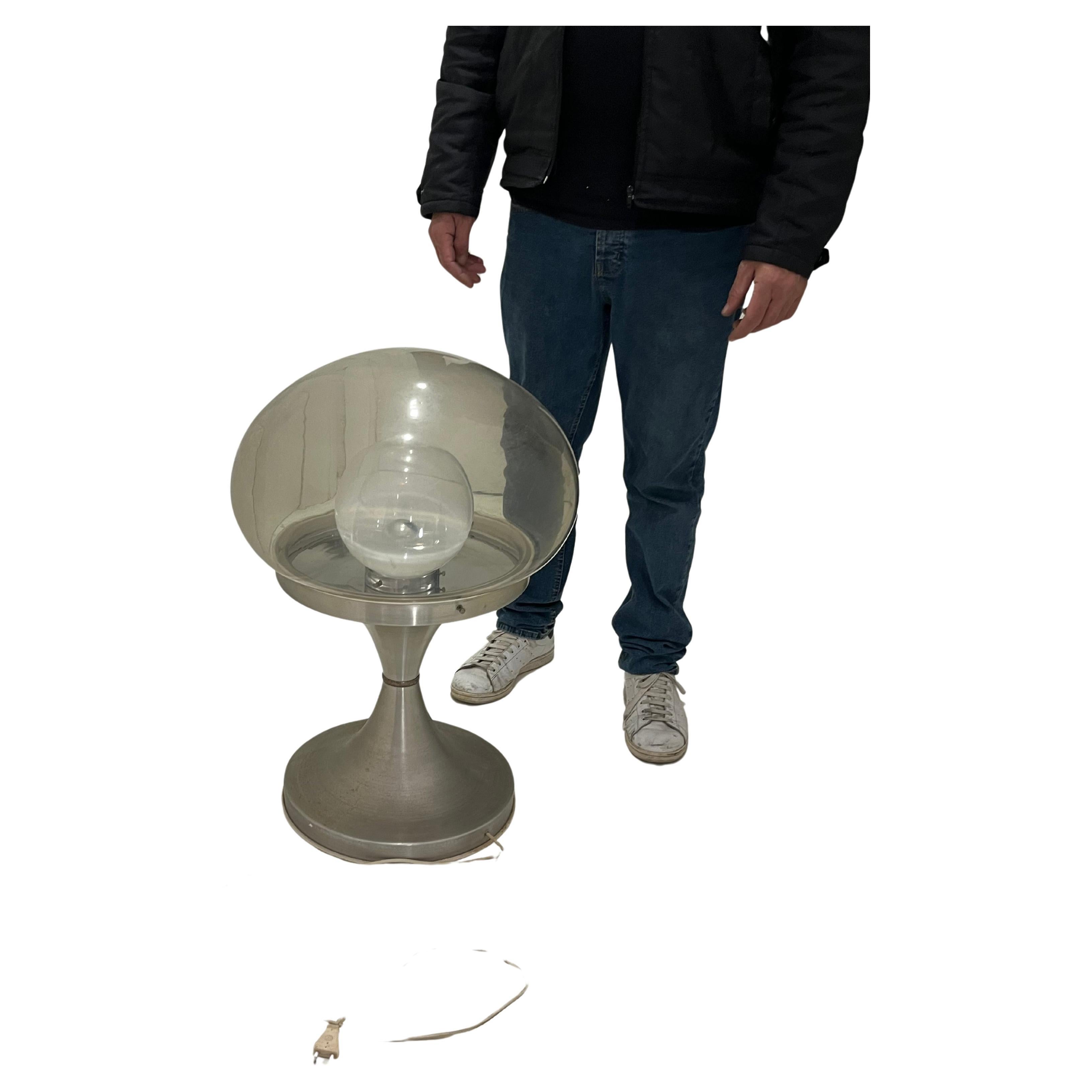 Große Space Age Stehleuchte Höhe 71 cm Mid-Century Murano Glas 1970er Jahre im Angebot