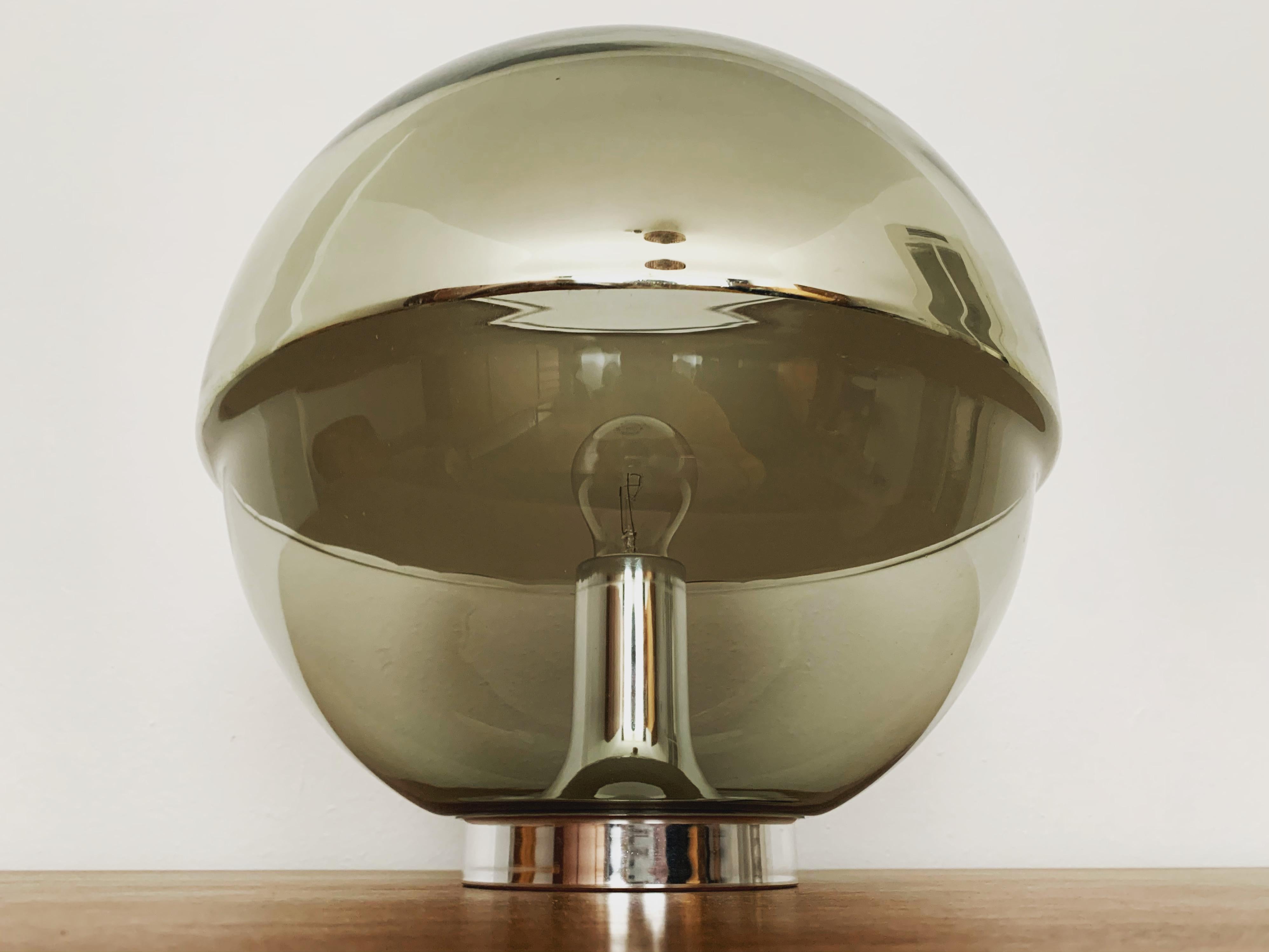 Mid-20th Century Large Space Age glass table lamp by Peill and Putzler