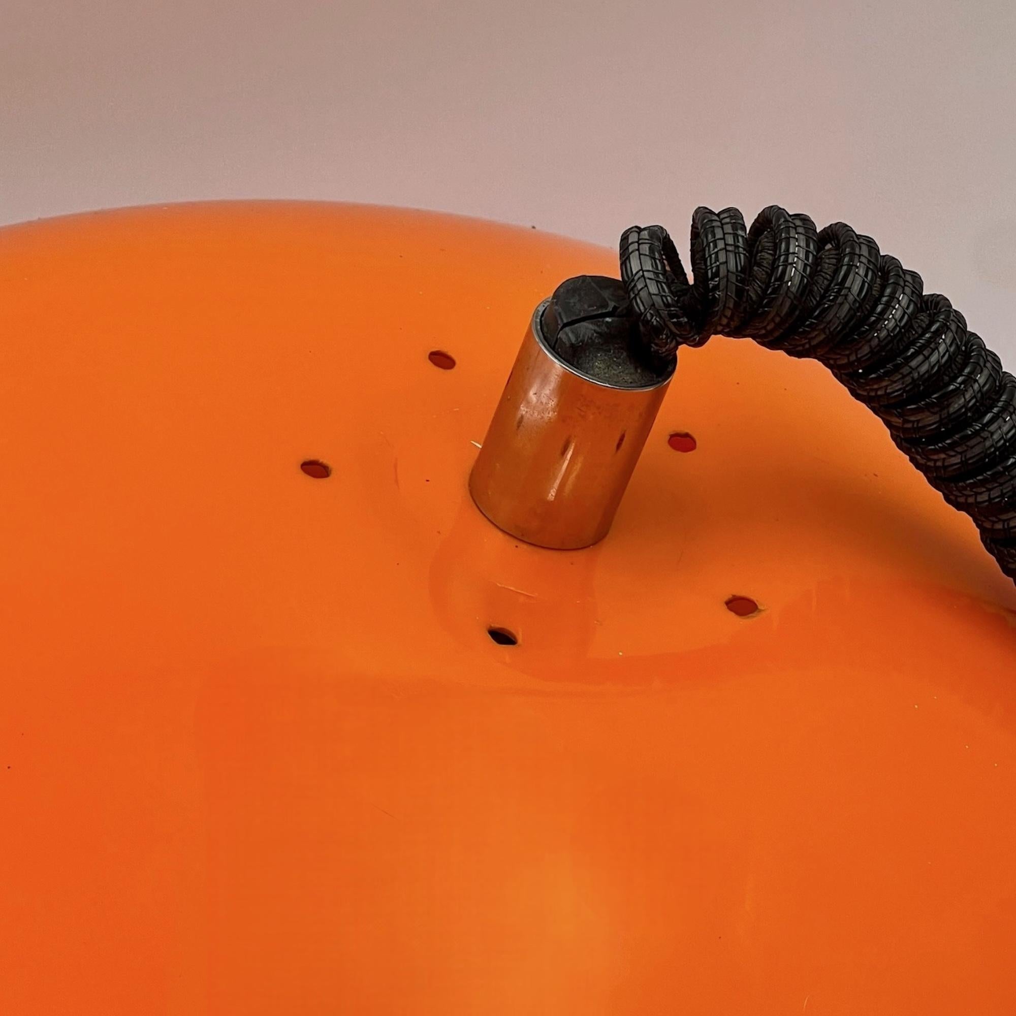 Large Space Age Lamp Orange Acrylic Lamp - Vintage Harvey Guzzini Style, 1970s 1