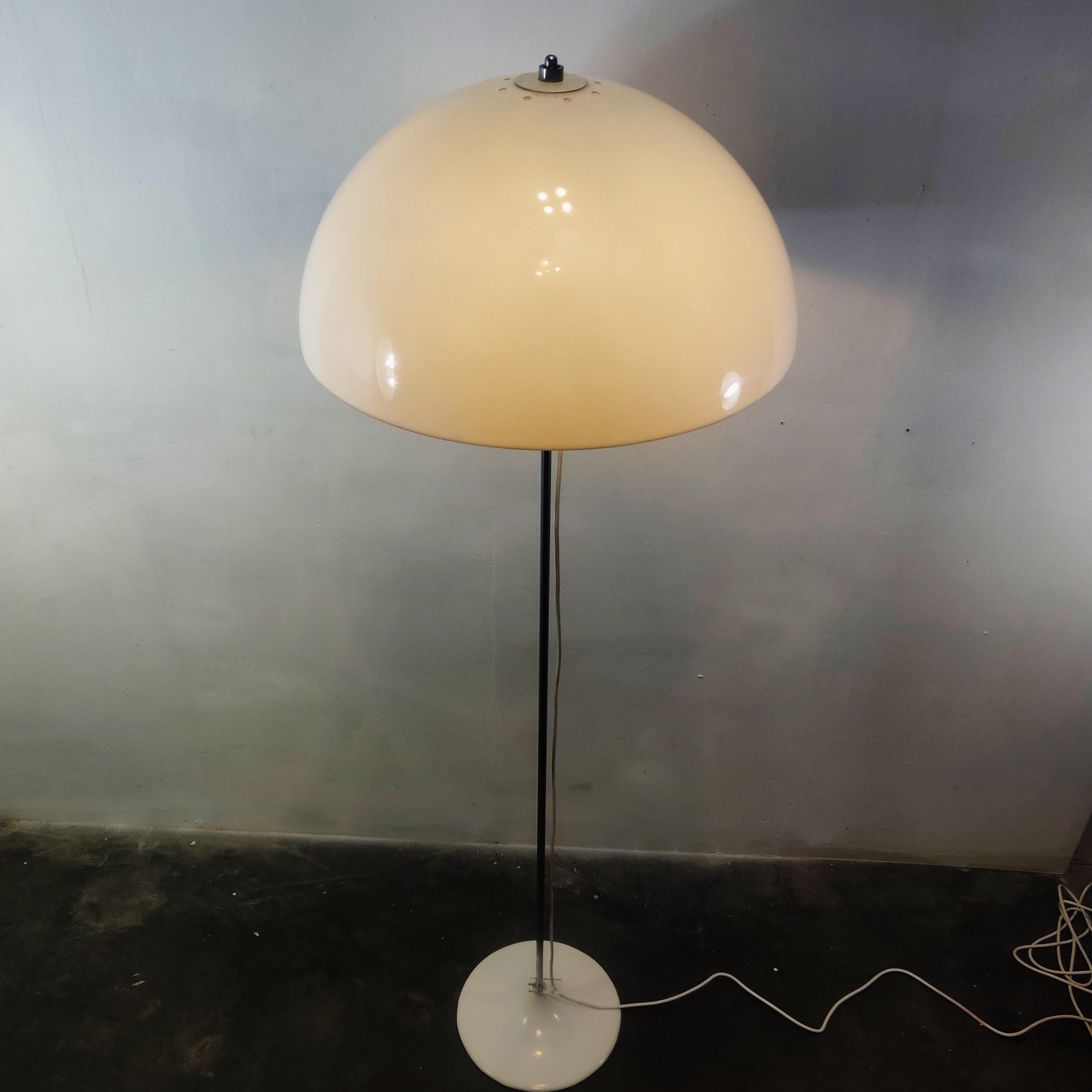 Late 20th Century Large Space Age Mushroom Floor Lamp by Gepo, 1970s For Sale