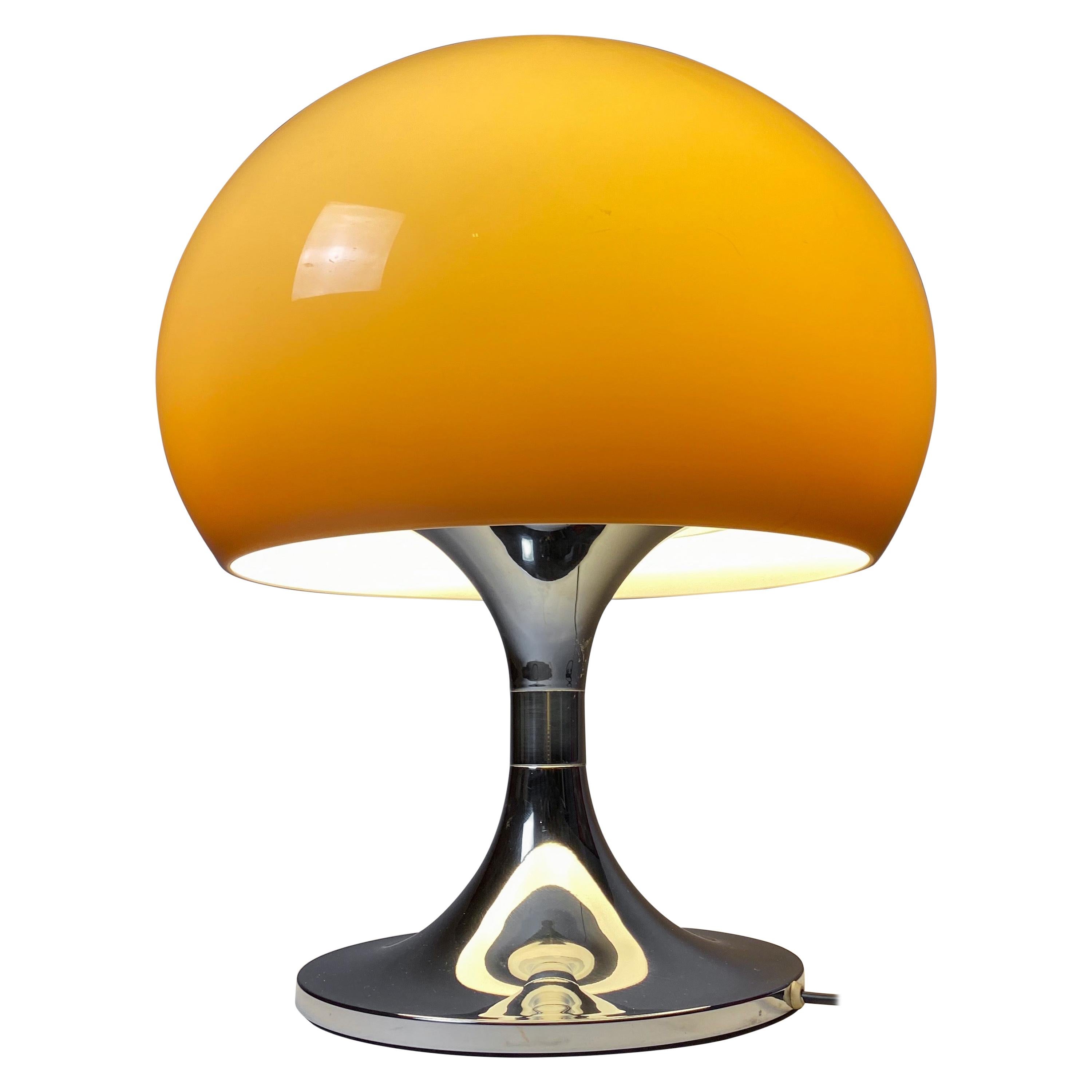 Large Space Age Mushroom Table Lamp in Style of Harvey Guzzini