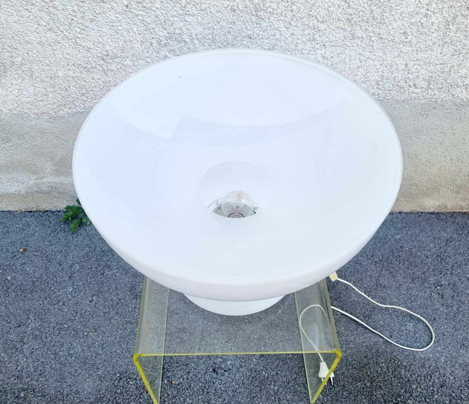 Italian Large Space Age Mushroom Table or Floor Lamp by Ecolight, Valenti, Italy 70s For Sale