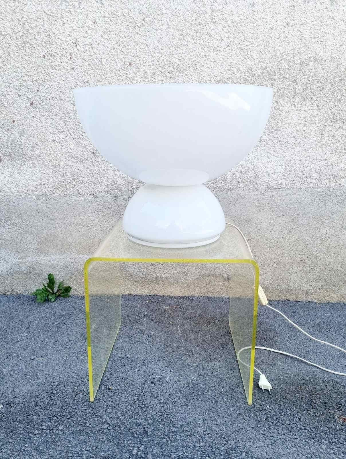 Large Space Age Mushroom Table or Floor Lamp by Ecolight, Valenti, Italy 70s For Sale 1