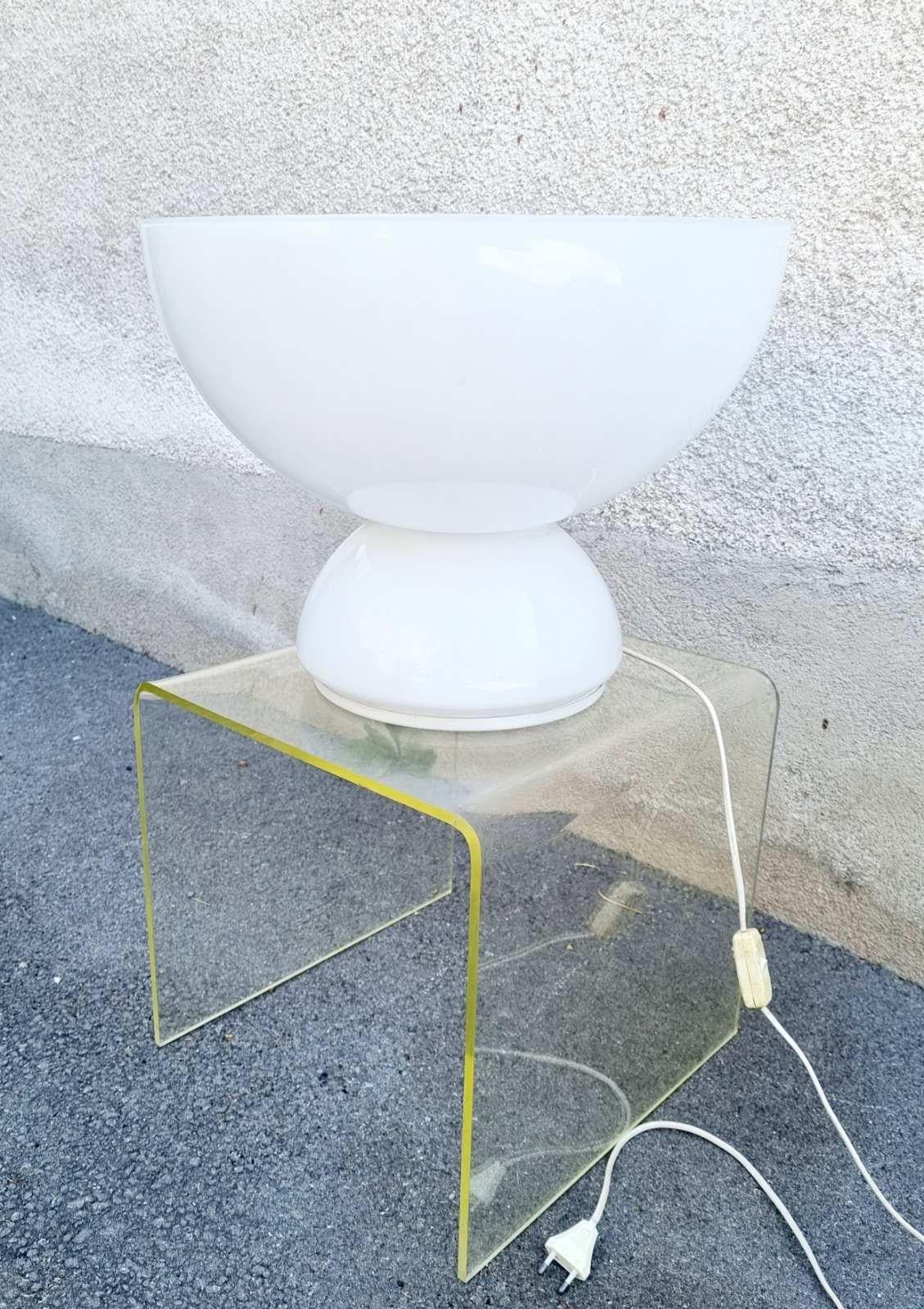 Large Space Age Mushroom Table or Floor Lamp by Ecolight, Valenti, Italy 70s For Sale 2