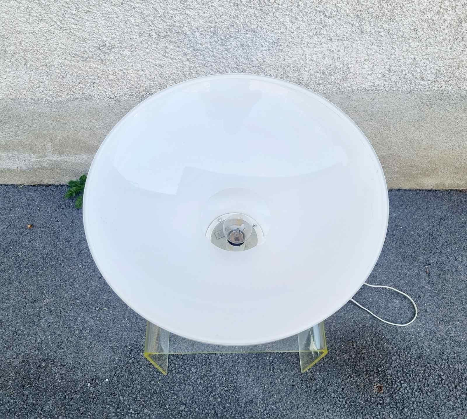 Large Space Age Mushroom Table or Floor Lamp by Ecolight, Valenti, Italy 70s For Sale 3